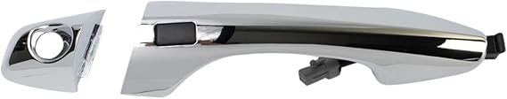 TRQ Front Left Exterior Door Handle Compatible with 2013-2019 Hyundai Santa