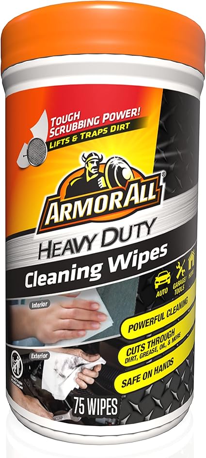 Armor All Heavy Duty Cleaning Wipes, Interior & Exterior Car Cleaning Wipes