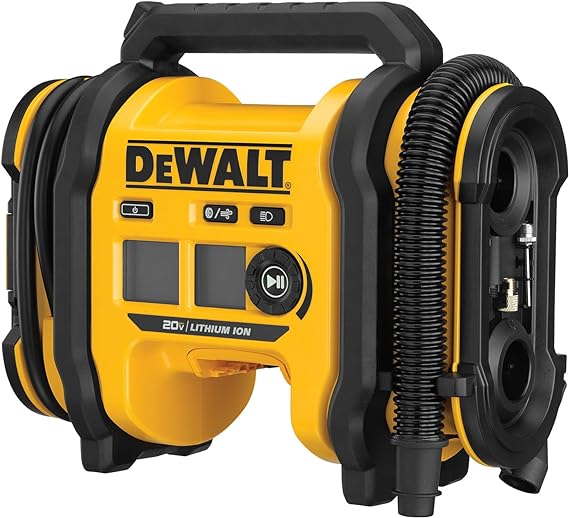 DEWALT 20V MAX Tire Inflator, Compact and Portable, Automatic Shut Off