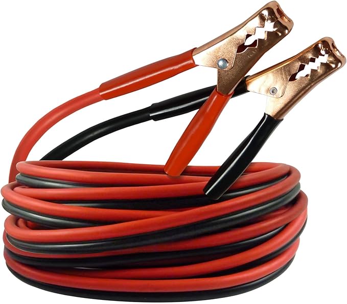 Basics Jumper Cable for Car Battery, 10 Gauge, 12 Foot