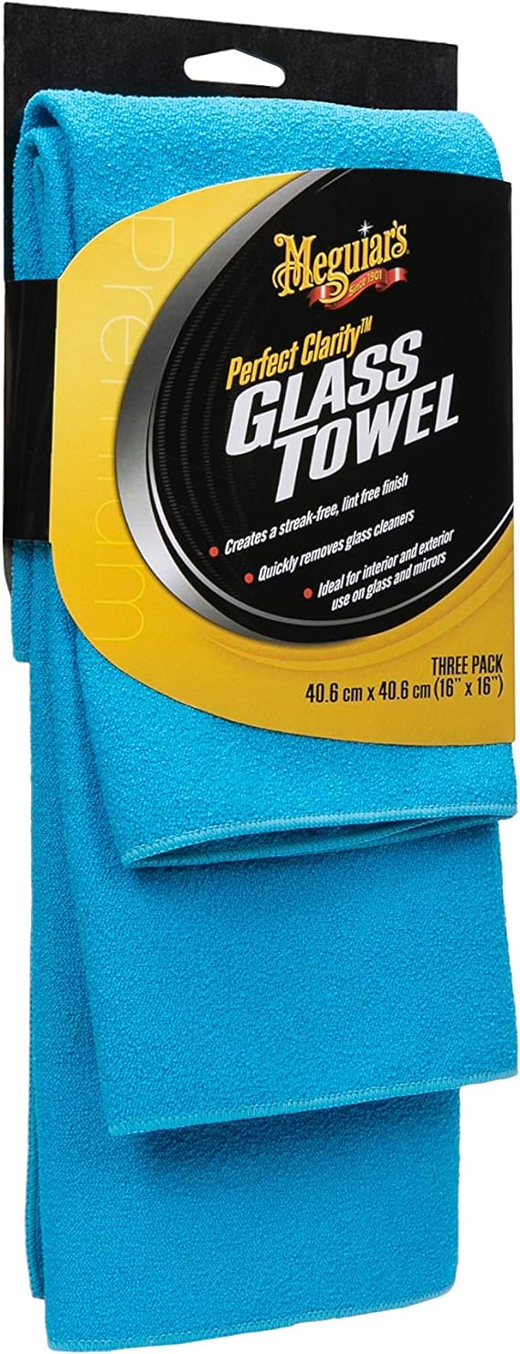 Meguiar's X190300 Perfect Clarity Glass Towels, Streak Free